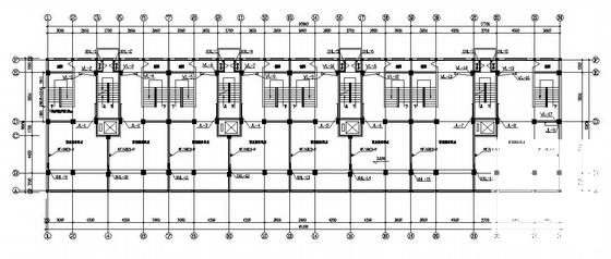 8层建筑4#楼给排水施工图纸cad平面图及系统图 - 1