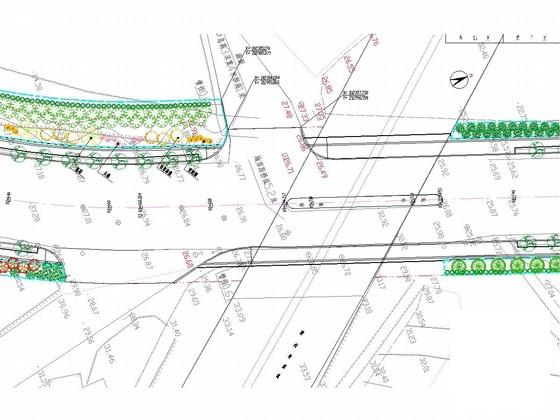 30m宽市政道路绿化工程全套cad施工图纸 - 1