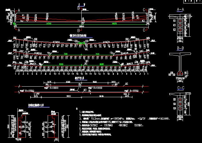 后张法预应力T梁桥图 - 3