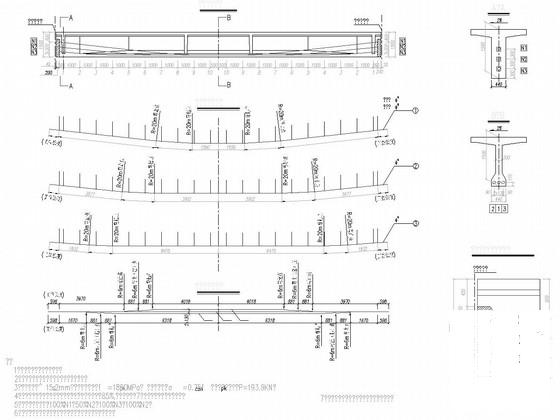 1X20米后张预应力简支T梁桥施工图纸31张cad构造图 - 2
