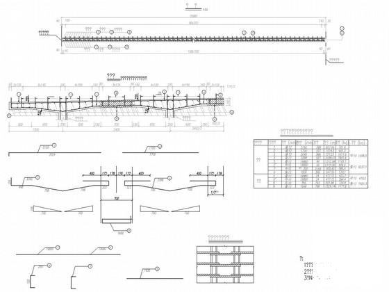 1X20米后张预应力简支T梁桥施工图纸31张cad构造图 - 3