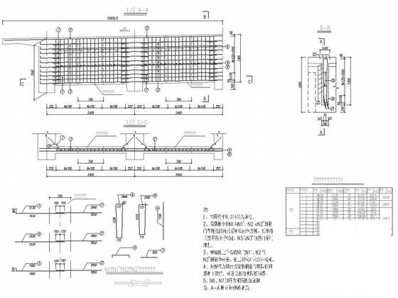 1X20米后张预应力简支T梁桥施工图纸31张cad构造图 - 4