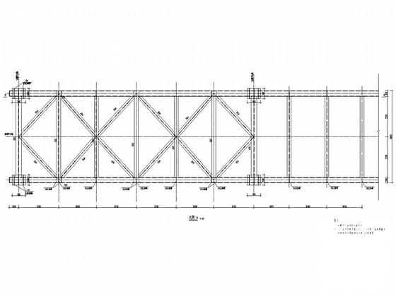 人行天桥钢桁架梁设计图 - 2