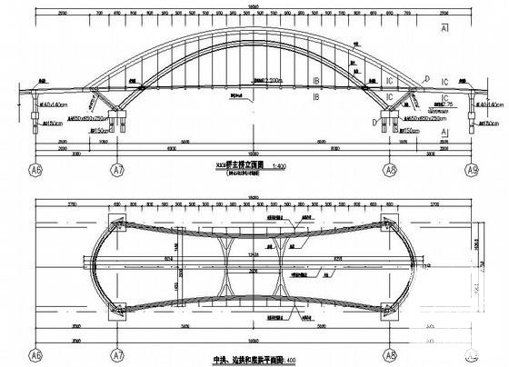 提篮式系杆拱桥设计图 - 1