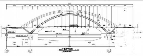 提篮式系杆拱桥设计图 - 4