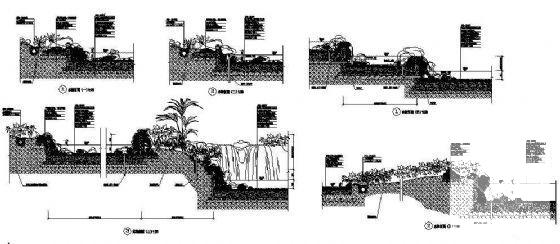 景观水池剖面详图纸cad - 1