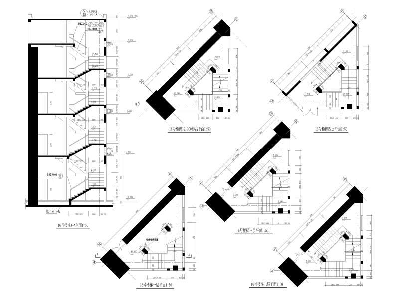 建筑楼梯节点图 - 3