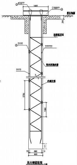 深基坑连续墙配筋图 - 1