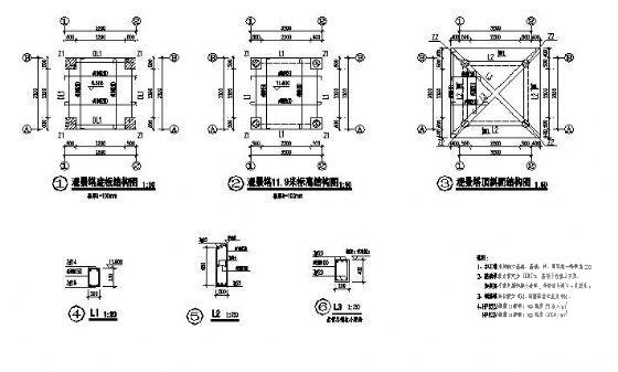 观景塔施工图纸cad - 1