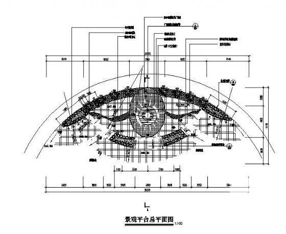 小区景观台施工图 - 1