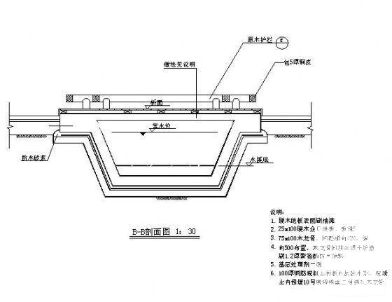 小区园桥详图纸cad平面图及剖面图 - 2