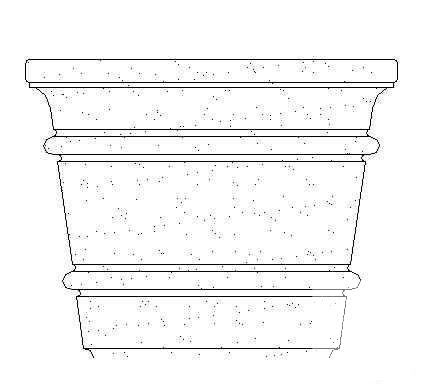 石材花钵大样图纸三cad - 1