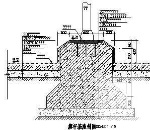 旗台和标志施工图纸cad - 2