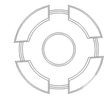 圆形阶梯花坛图 - 1