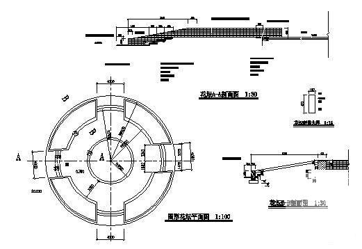 圆形阶梯花坛图 - 2