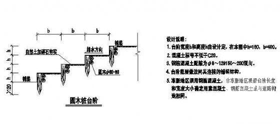 园林中台阶做法详图纸cad - 2