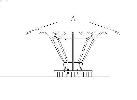 四季特色亭5例cad - 1