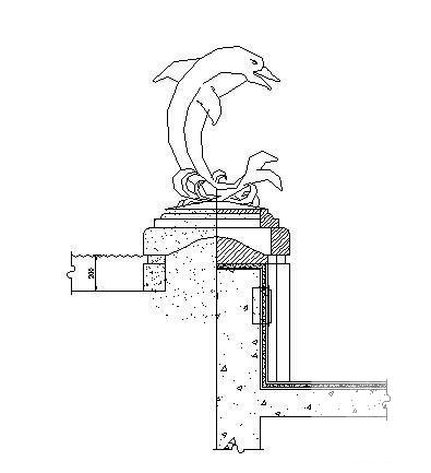 海豚雕塑施工图 - 1