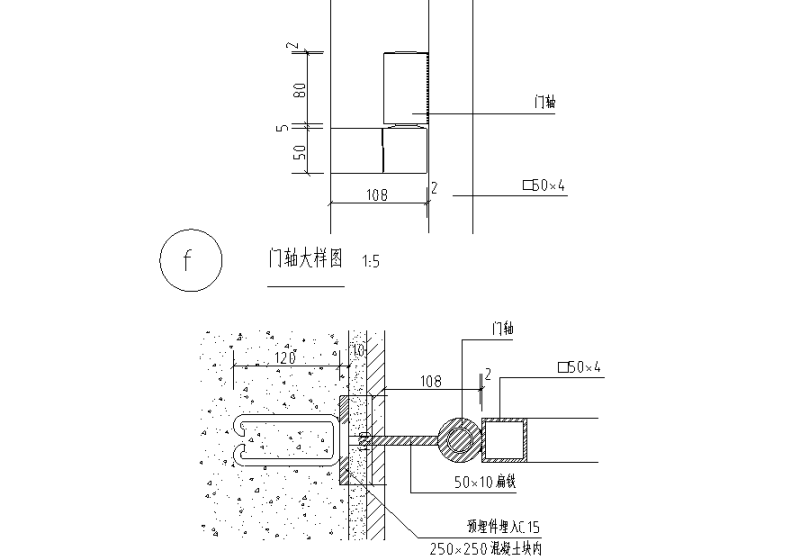 铁艺门灯柱节点详图纸设计cad - 4