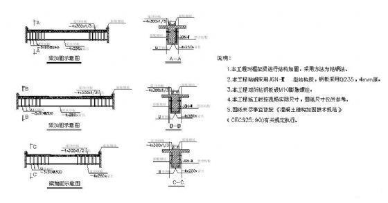 框架梁加固图 - 1