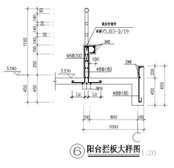 女儿墙大样详图 - 1