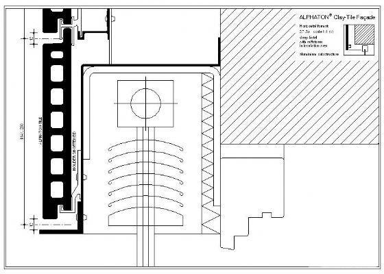 陶土板幕墙节点 - 2