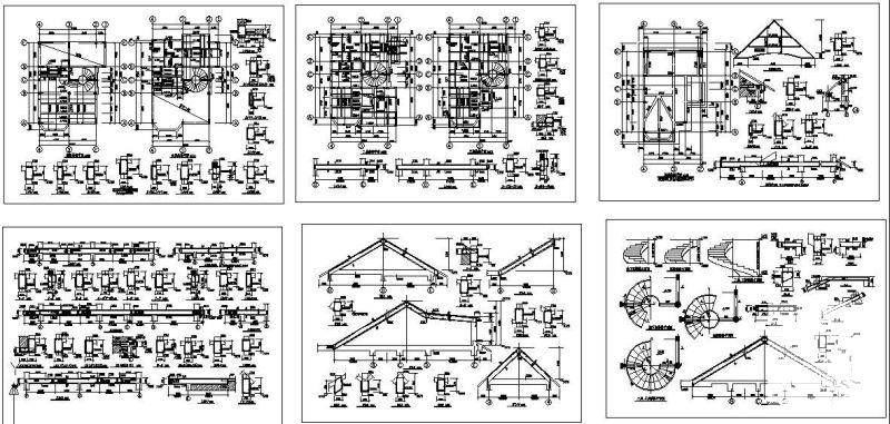 坡屋顶别墅详图 - 1