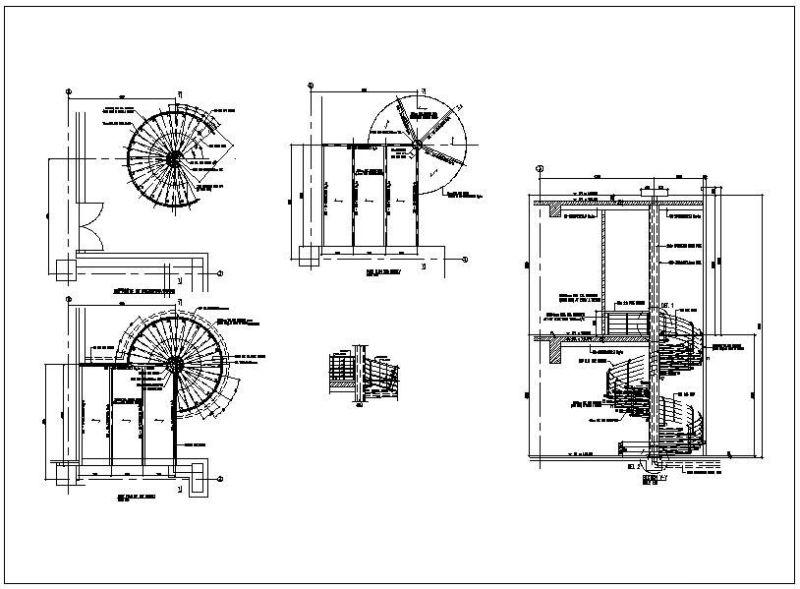 钢结构螺旋楼梯详图纸cad - 1