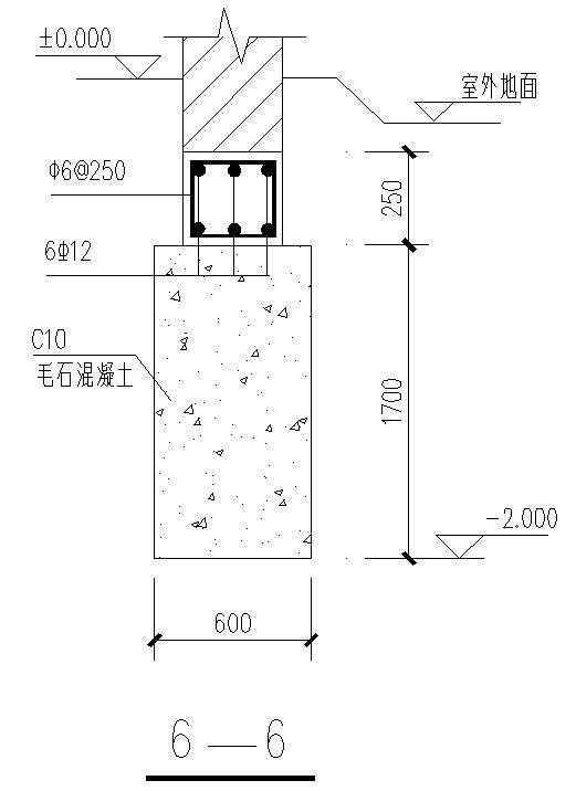 毛石混凝土构造图 - 1