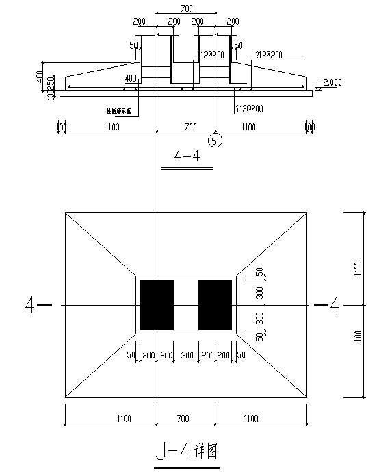 独立基础节点构造详图纸cad - 4