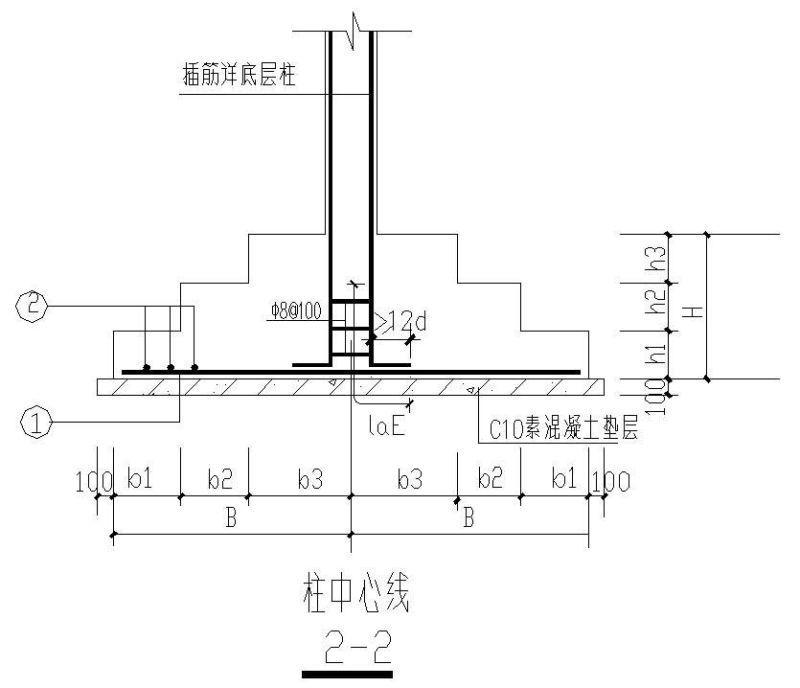 C25独立基础节点构造详图纸cad - 3