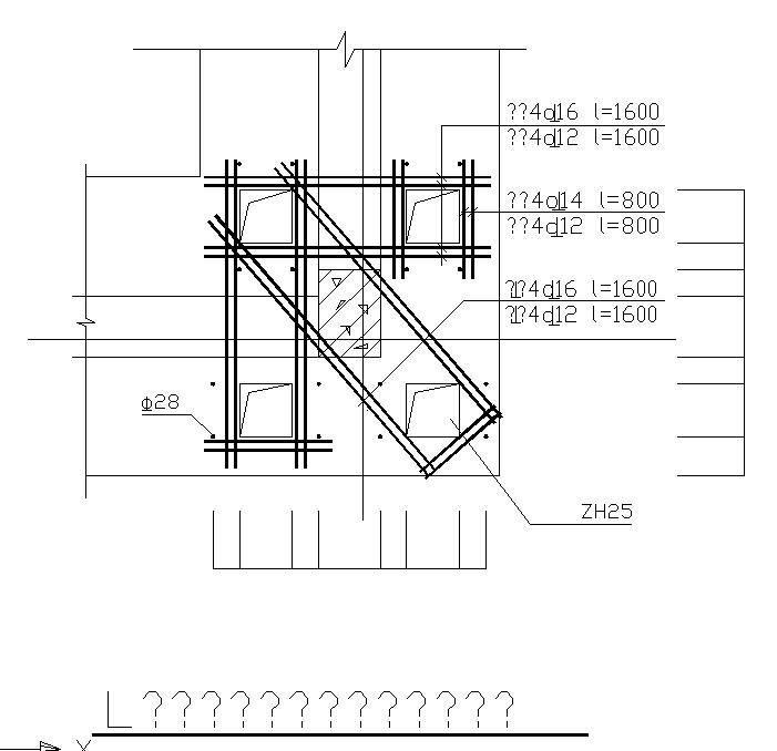 L节点桩孔配筋图 - 1