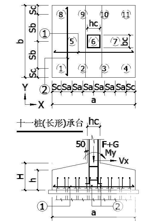 十一桩承台构造图 - 1