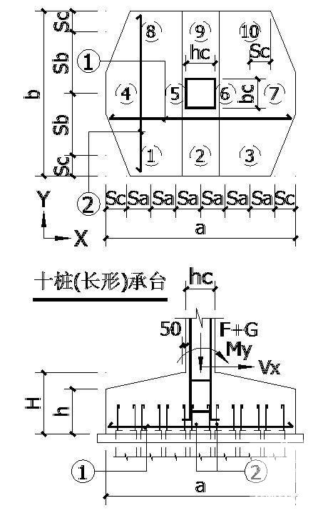 十桩承台构造图 - 1