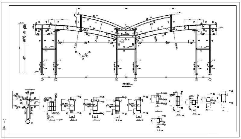 混凝土大门结构图 - 3