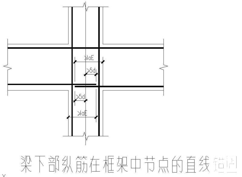 直线锚固节点图 - 1