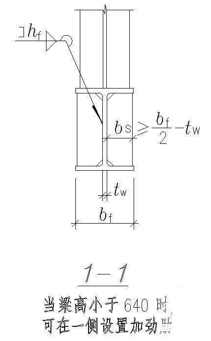 消能梁段与柱连接节点构造详图纸要求cad - 2