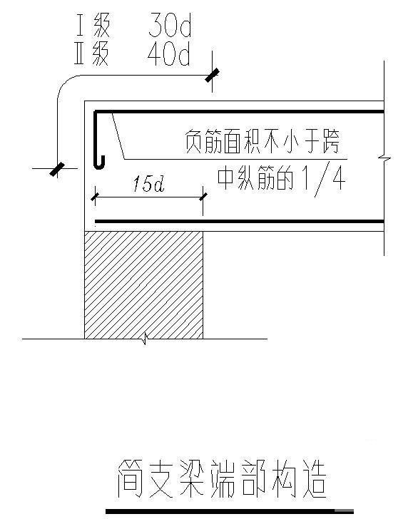 简支梁端部节点图 - 1