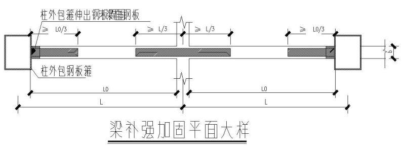 梁补强平面大样图 - 1