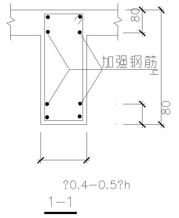 现浇梁后浇带节点构造详图cad - 2