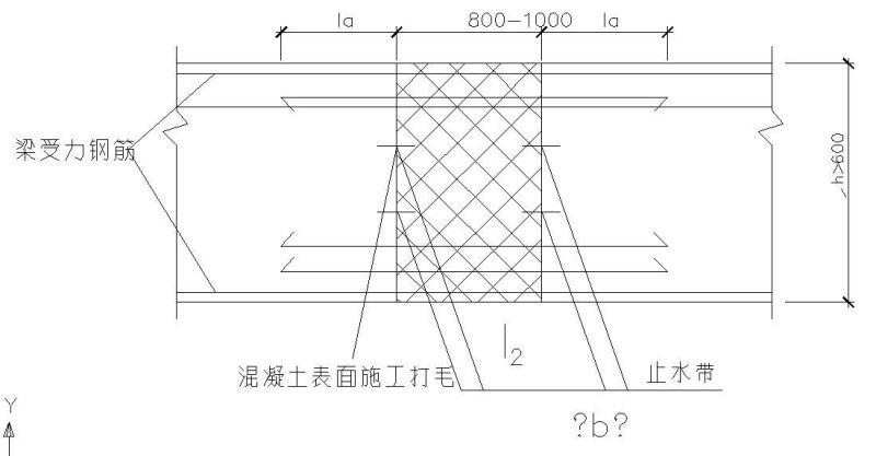 现浇梁后浇带节点图 - 1