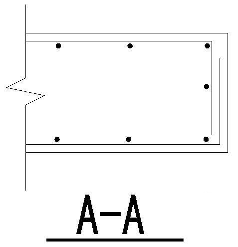 混凝土墙洞口加强大样节点构造详图cad(3个节点) - 3