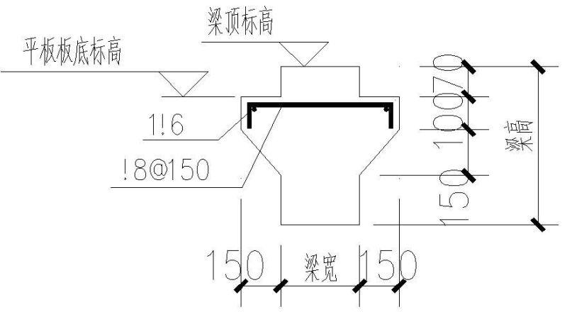 架空层挑耳大样节点构造详图纸cad - 3