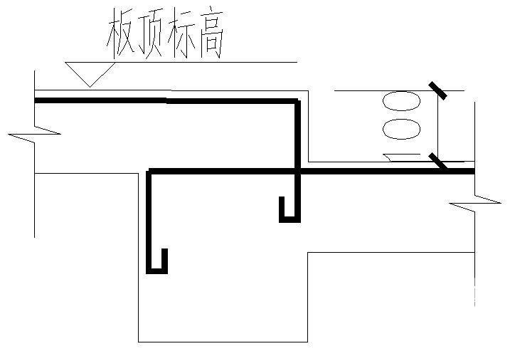 楼板高差处钢筋大样节点构造详图纸cad - 1