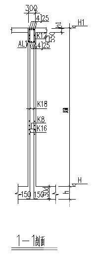 墙配筋平面节点图 - 1