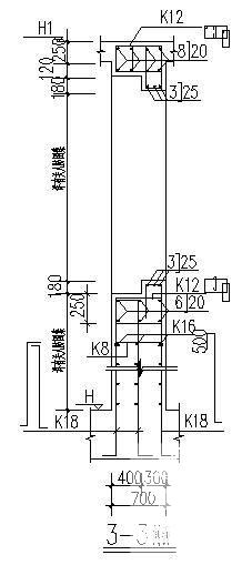 墙配筋平面节点图 - 1