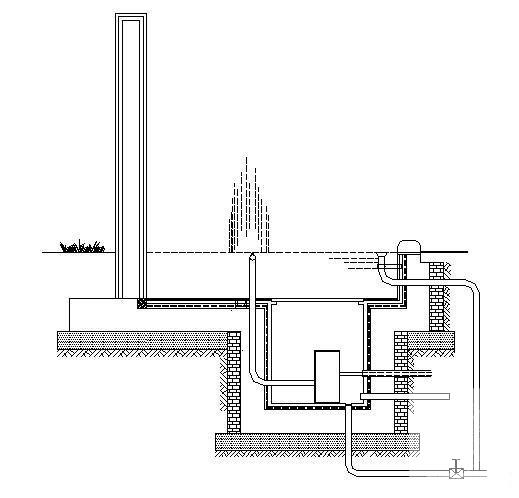 景墙喷泉详图 - 2