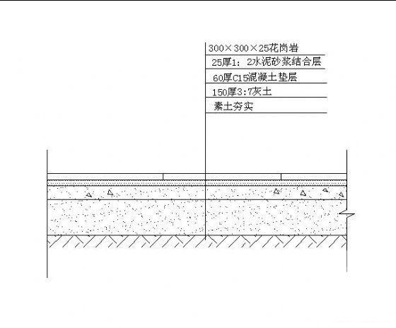 小区铺装剖面详图纸5例cad - 1