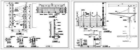 大门施工详图 - 2