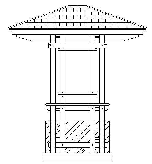 四角小亭施工图 - 1